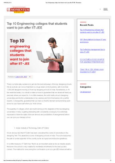 Top 10 Engineering Colleges most students apply to