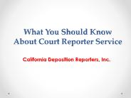 What You Should Know About Court Reporter Service