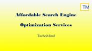 Affordable Search Engine Optimization Services