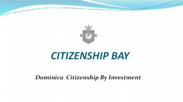 Dominica  Citizenship By Investment