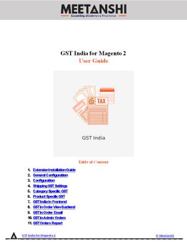 Magento 2 GST India
