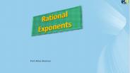 Rational Exponents