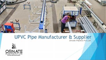 UPVC High Pressure Plumbing Pipes & Fittings