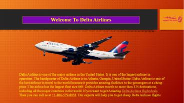 Delta Airlines Flight Deals & Tickets