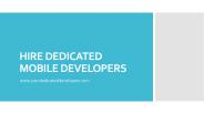 Hire Dedicated Mobile Developers