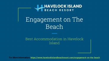 Engagement on The Beach