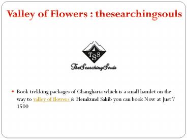 valley of flowers trek