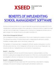 BENEFITS OF IMPLEMENTING SCHOOL MANAGEMENT SOFTWARE