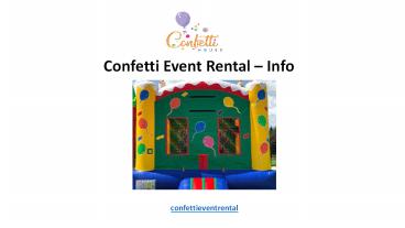 Confetti Event Rental - Info