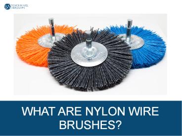 What are Nylon Wire Brushes?