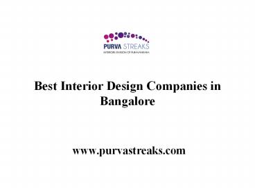 Best Interior Design Companies in Bangalore