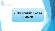 Auto Advertising in Punjab