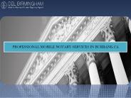 Professional Mobile Notary Services In Burbank CA