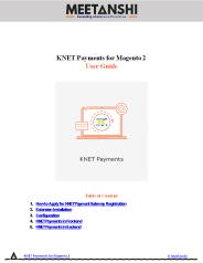 Magento 2 KNET Payments