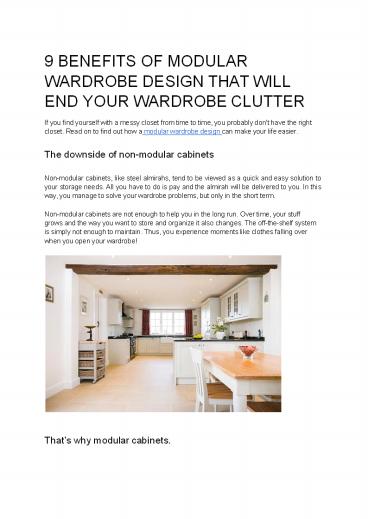 9 BENEFITS OF MODULAR WARDROBE DESIGN THAT WILL END YOUR WARDROBE CLUTTE