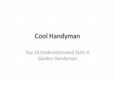coolhandyman