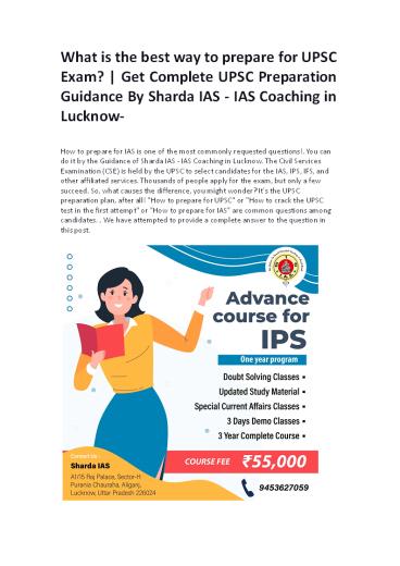Sharda IAS