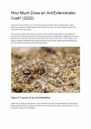 How Much Does an Ant Exterminator Cost? (2022)