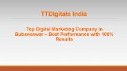 Top Digital Marketing Company in Bubaneswar - TTDigitals