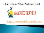 Char Dham Yatra Package Cost