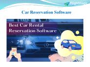 Car Reservation software