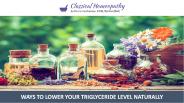 Ways to Lower your Triglyceride Level Naturally