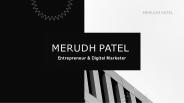Merudh Patel Share His work