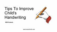 Tips to improve child's handwriting