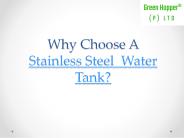Stainless Steel Water Tanks