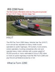 form 2290. irs efiling