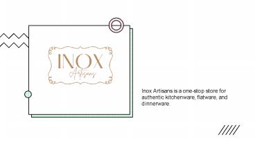 Purchase Coffee Spoons From Inox Artisans