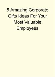 Corporate Gifting Ideas For Employees