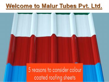 Color Coated Steel Roofing Sheet Manufactures