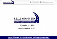 New Driveways Wiltshire - R Ball and Son Ltd