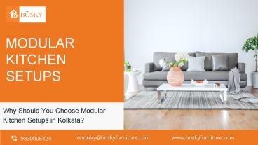 Why Should You Choose Modular Kitchen Setups in Kolkata?