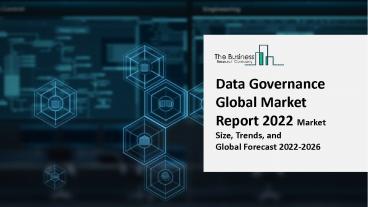 (2022-2031) Data Governance Market Size, Share, Growth And Trends