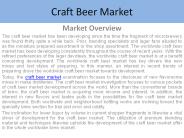 Craft Beer Market Report