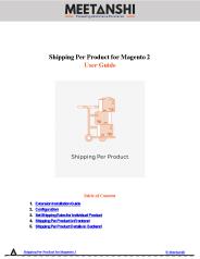 Magento 2 Shipping Per Product