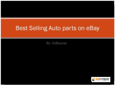 Best Selling auto parts on eBay