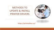 Methods to Update Printer Drivers in Windows