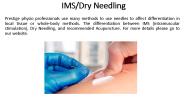 IMS and Dry Needling