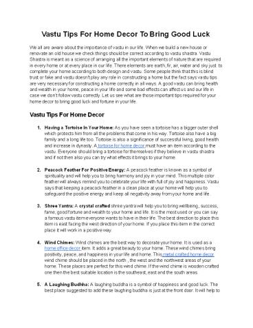 Vastu Tips For Home Decor To Bring Good Luck (1)