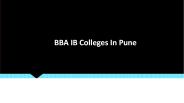 No. 1 BBA IB Colleges In Pune - MIT ACSC