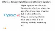 Difference Between Digital Signature & Electronic Signature