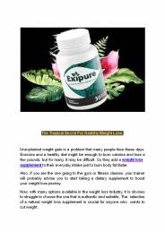 The Tropical Secret For Healthy Weight Loss