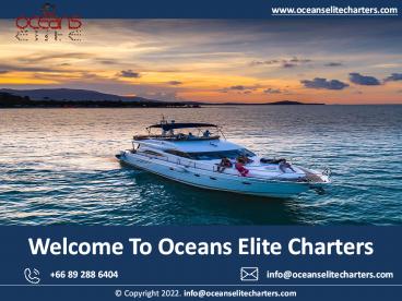 Private Yacht Charter Thailand