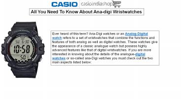 All you need to know about Ana-Digi wristwatches