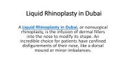 Liquid Rhinoplasty in Dubai