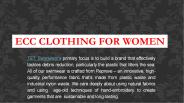 Eco-clothing for women