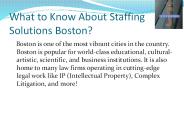 What to Know About Staffing Solutions Boston ?